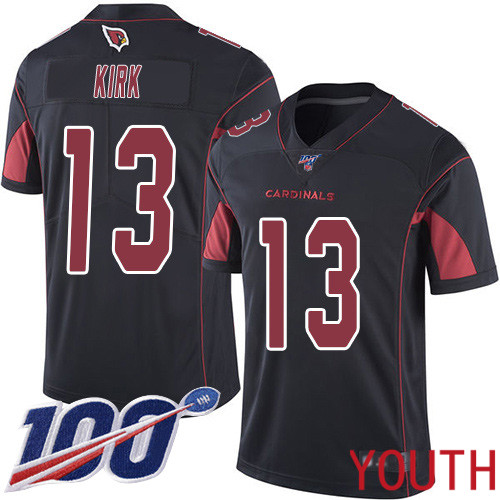Arizona Cardinals Limited Black Youth Christian Kirk Jersey NFL Football 13 100th Season Rush Vapor Untouchable